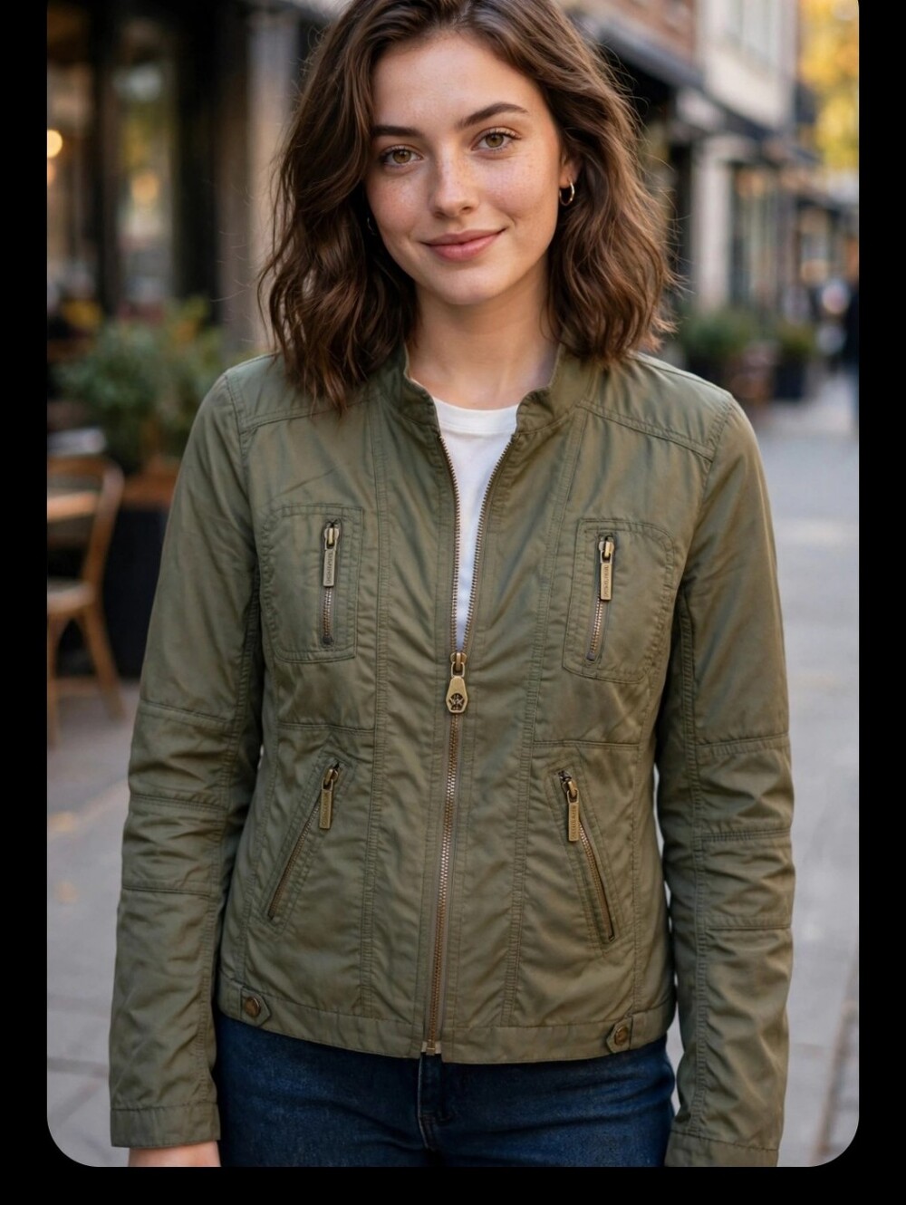 Michael Kors Khaki Utility Jacket